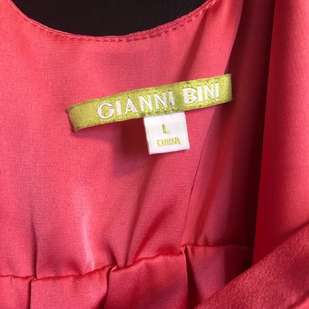 Gianni Bini Coral High-Low Dress with Strappy Back - Picture 3 of 4